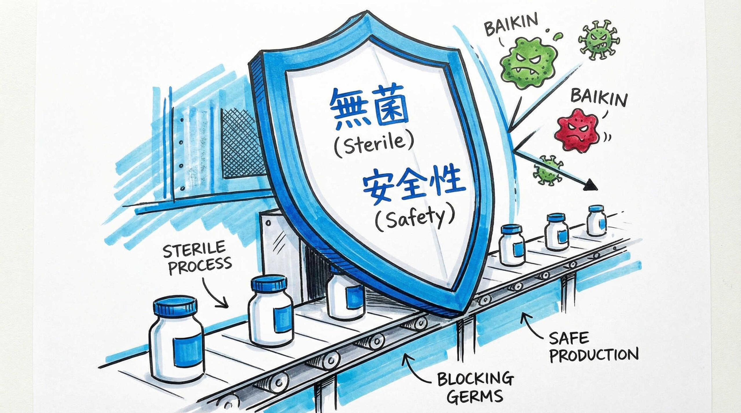 一般的な安全性試験と製造工程（CMC）における品質管理