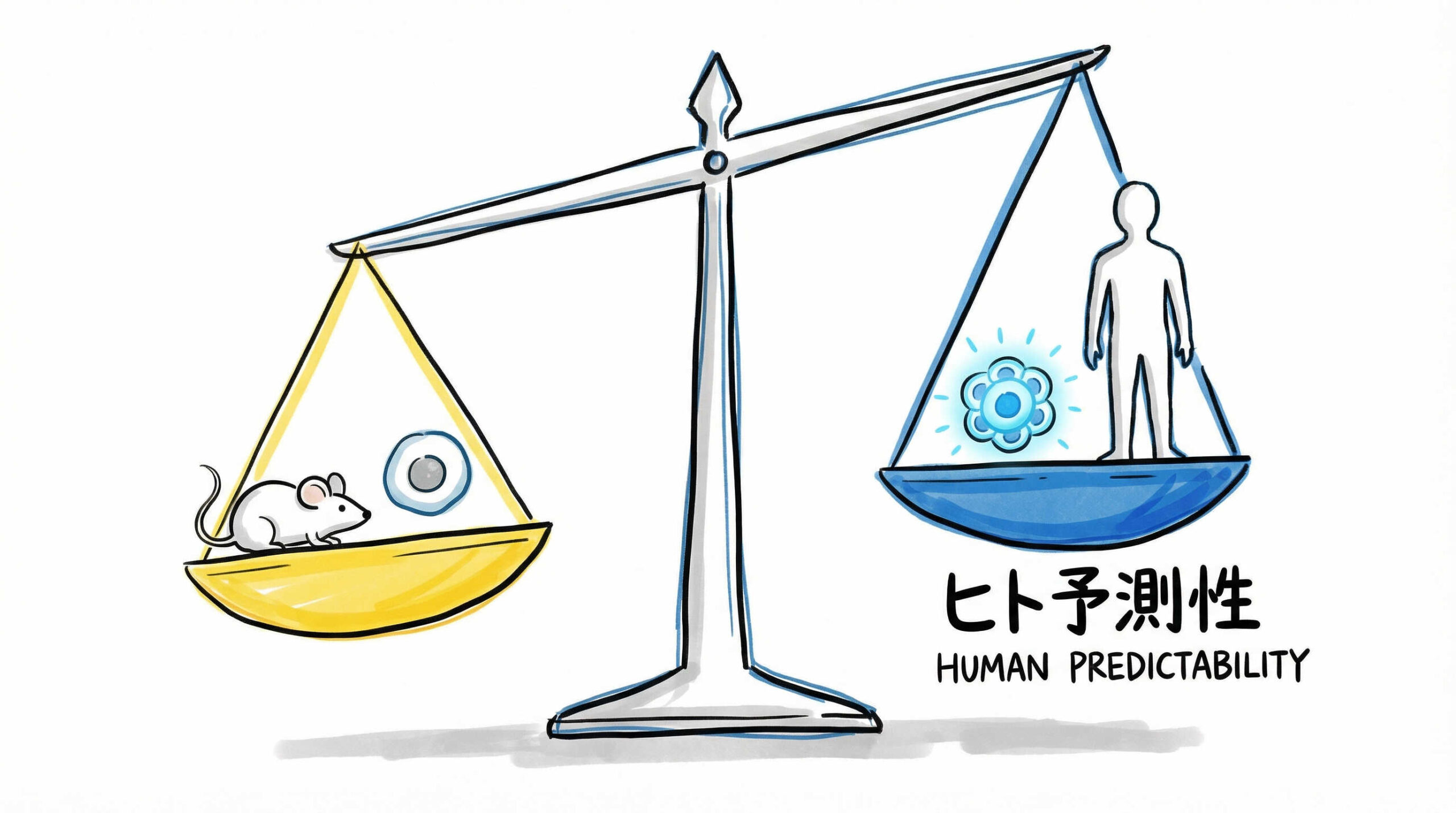 従来のスクリーニング系と比較したiPS細胞の優位性